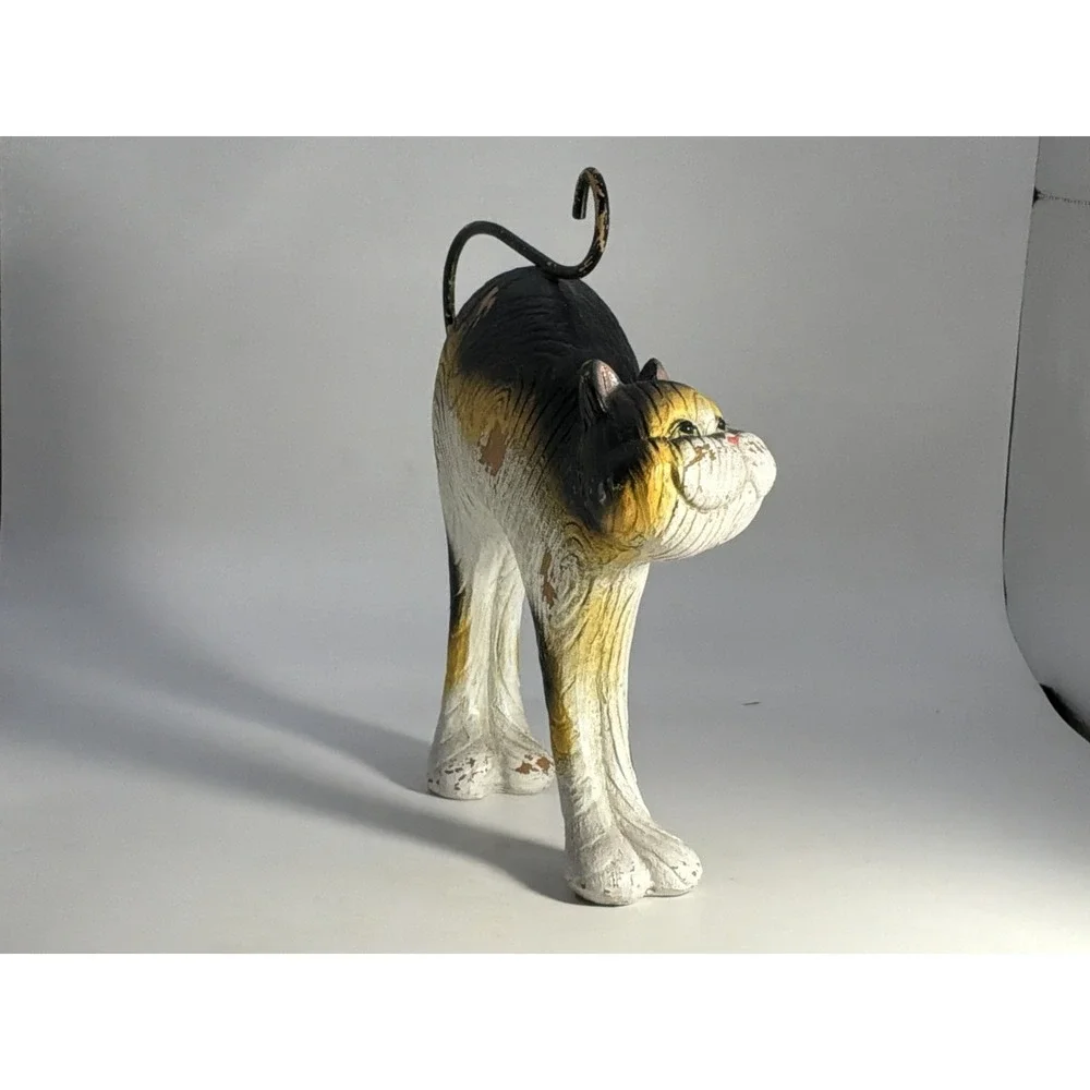 Calico Cat With‎ Cheshire Grin Resin